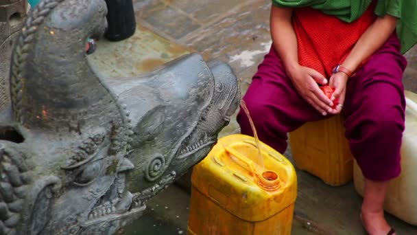 Gente que vierte agua — Vídeos de Stock