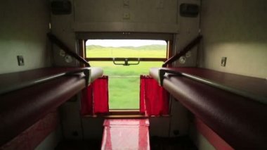 boş trans Sibirya treni yuvası