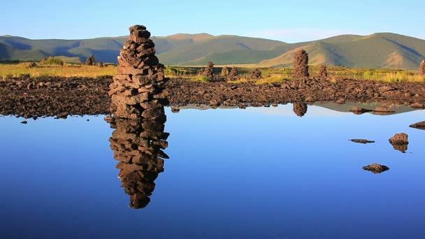 Estructuras de piedra religiosa — Vídeos de Stock