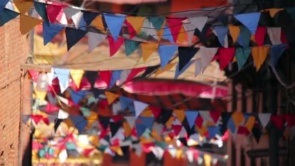 Prayer flags — Stock Video