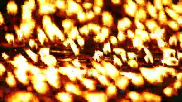 Velas queimando em Boudhanath, Kathmandu, Nepal — Vídeo de Stock
