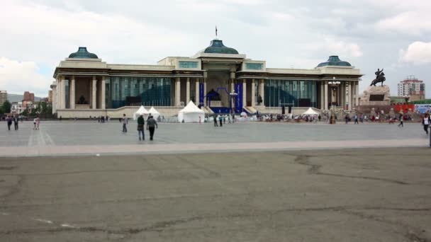 Plaza Sukhbaatar — Vídeo de stock