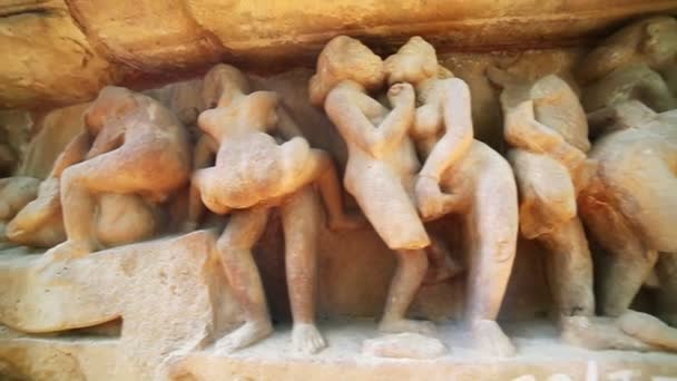 Kama Sutra Grupo Sexo Figuras — Vídeo de stock