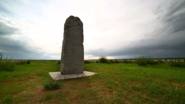 Orchon inskrifter, äldsta turkiska monument — Stockvideo