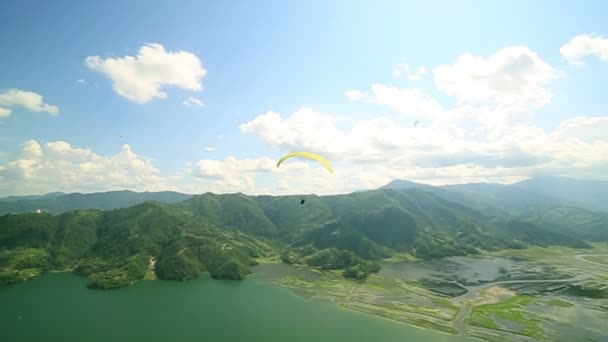 Paragliding — Stock video