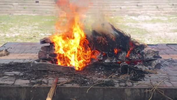 Motivos de cremação corporal — Vídeo de Stock