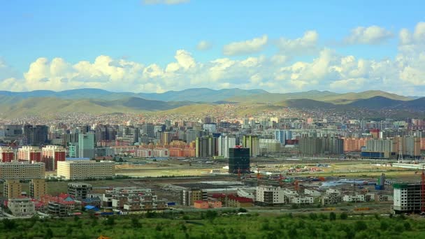 Paesaggio urbano di Ulaanbaatar — Video Stock