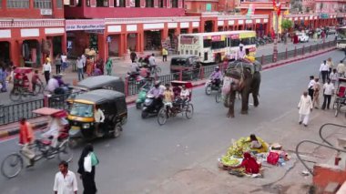 günlük trafik sahne