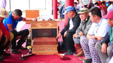 Naadam festival knucklebone Turnuvası