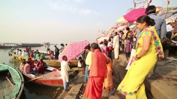 Ganges River — Stockvideo