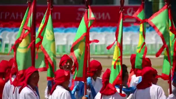 Ceremonia de apertura del Festival Naadam — Vídeo de stock