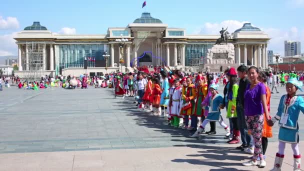 Naadam Festival Celebration — Stock Video