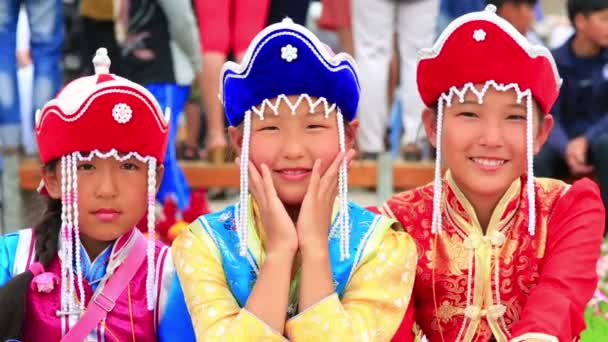 Naadam Festival Torneo de Tiro con Arco — Vídeo de stock