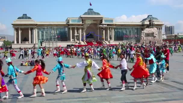 Naadam Festival Celebration — Stock Video