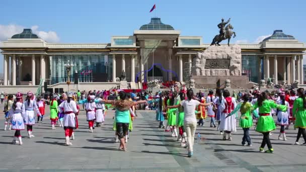 Naadam Festival Celebration — Stockvideo