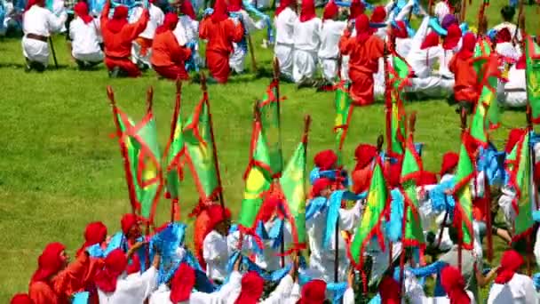 Eröffnungsfeier des Naadam-Festivals — Stockvideo