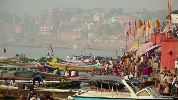 Ganges River — Stockvideo