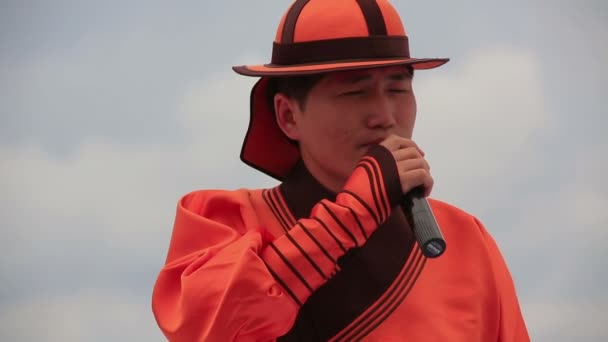 Mongoolse muzikale uitvoering — Stockvideo