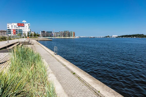 Rostock şehri limanında mesire — Stok fotoğraf