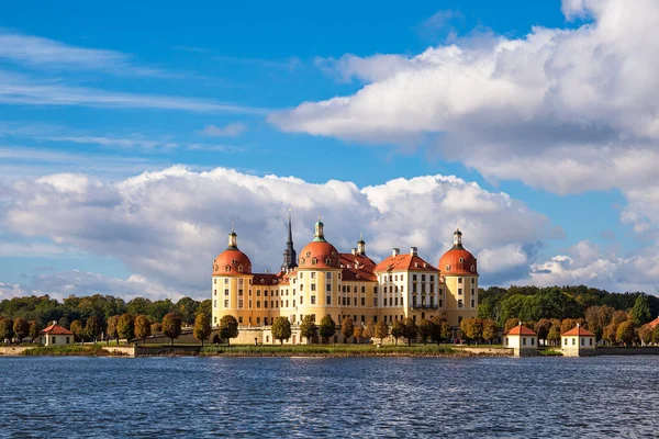 Вид Замок Морибург Саксонии Германия — стоковое фото