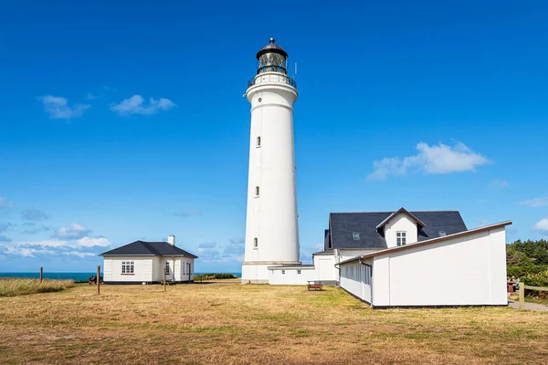 Pohled Maják Hirtshals Fyr Dánsku — Stock fotografie