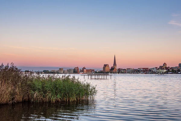 View River Warnow City Rostock Germany — Stock Photo, Image