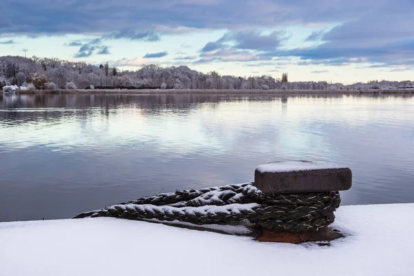 View River Warnow City Rostock Germany — Stock Photo, Image