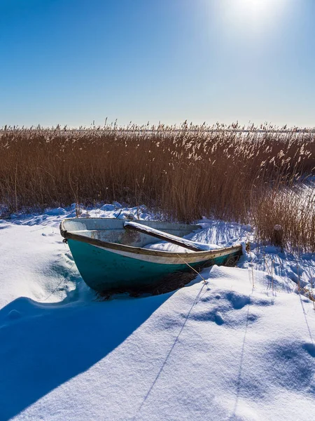 Fishing Boat Bodden Coast Wieck Germany — Stock Photo, Image