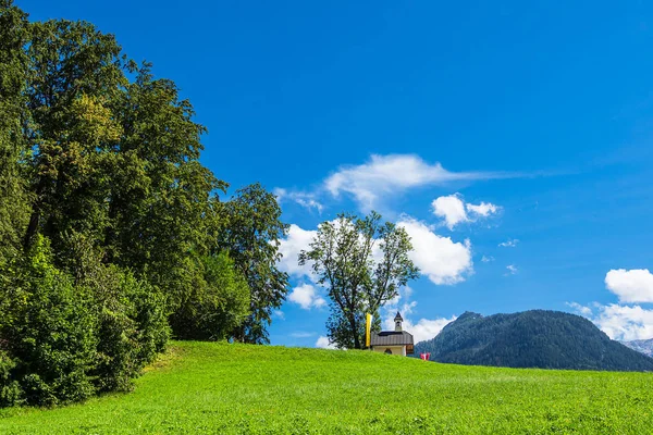 Landschap Met Bomen Bergen Berchtesgaden Alpen Duitsland — Stockfoto