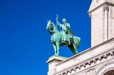 Paris, Fransa 'daki Sacre-Coeur Bazilikasının detayları.