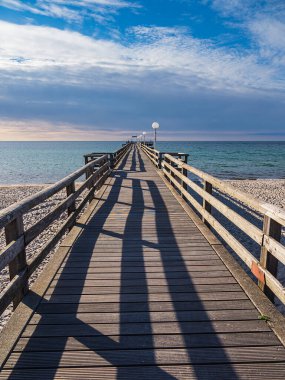 Jetty, Almanya 'nın Rerik kentinde Baltık Denizi kıyısında.