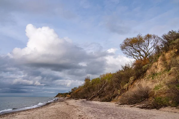 Meschendorf Almanya Yakınlarında Baltık Denizi Kıyısında Bir Sahil — Stok fotoğraf