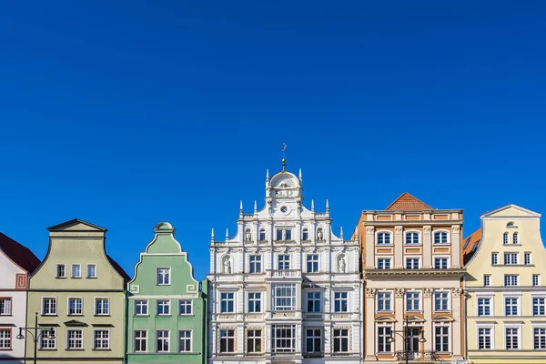 Blick Auf Historische Giebel Rostock — Stockfoto