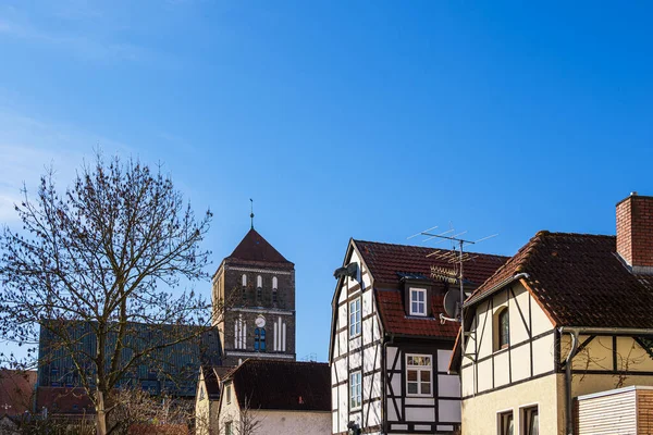 Uitzicht Kerk Nikolaikirche Rostock Duitsland — Stockfoto