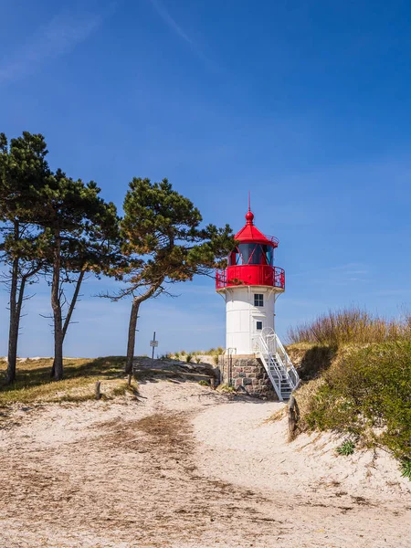 Farol Gellen Ilha Hiddensee Alemanha — Fotografia de Stock