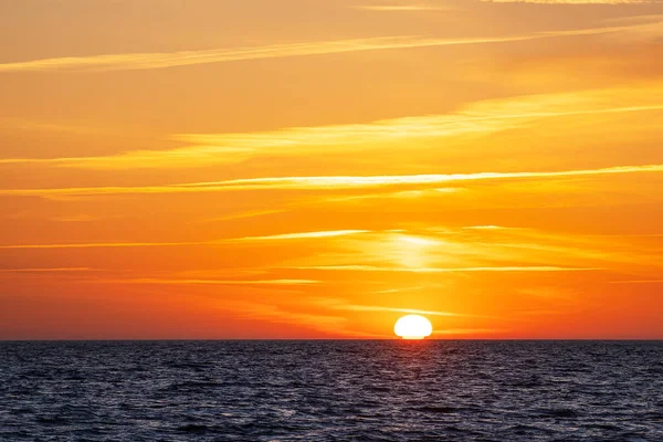 Østersjøen Med Solnedgang Øya Hiddensee Tyskland – stockfoto
