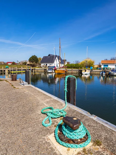 Vista Para Porto Neuendorf Ilha Hiddensee Alemanha — Fotografia de Stock