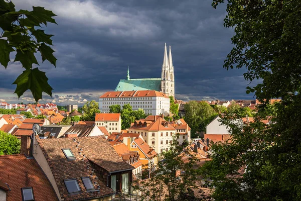 Blick Auf Die Peterskirche Görlitz — Stockfoto