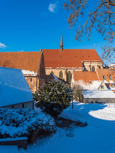 Historiska Byggnader Staden Rostock Tyskland — Stockfoto