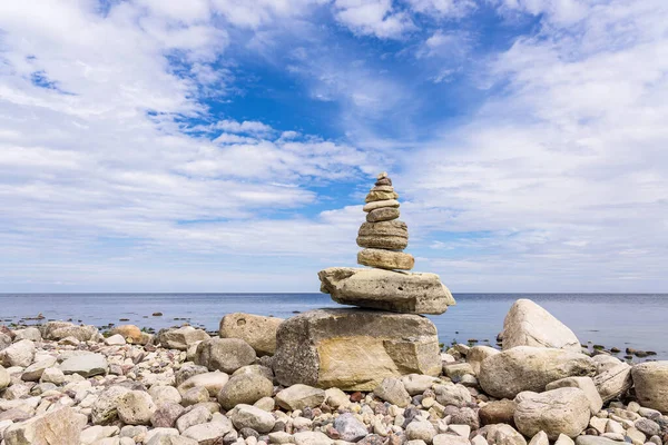 Pietre Sulla Riva Del Mar Baltico Sull Isola Oland Svezia — Foto Stock