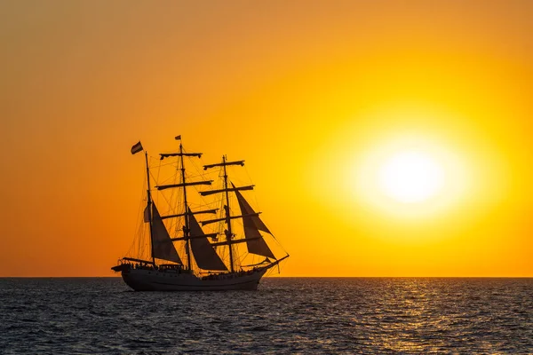 Sailing Ship Baltic Sea Warnemunde Germany – stockfoto