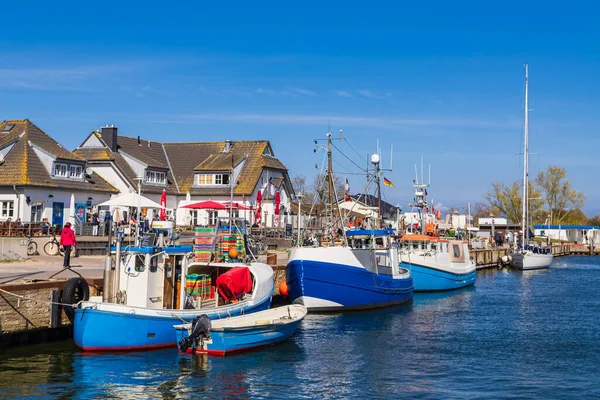 Uitzicht Haven Vitte Het Eiland Hiddensee Duitsland Stockfoto