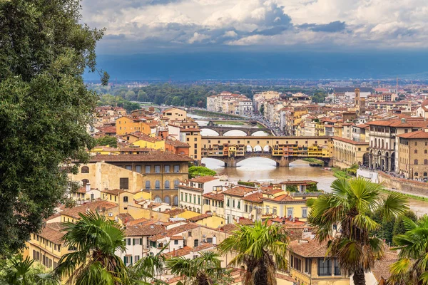 Vue Pont Ponte Vecchio Dans Ville Florence Italie — Photo