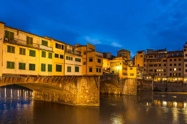 Uitzicht Brug Ponte Vecchio Stad Florence Italië — Stockfoto