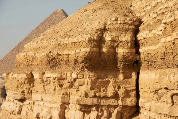 Velká Pyramida Gíze Známá Také Jako Pyramida Chufu Nebo Cheopsova — Stock fotografie