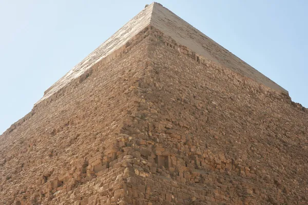 Pirâmide Khafre Também Conhecida Como Khafra Khefren Chephren Segunda Maior — Fotografia de Stock