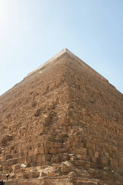 Пирамида Хафре Читается Хафра Кефрен Чефрена Является Второй Высоте Второй — стоковое фото