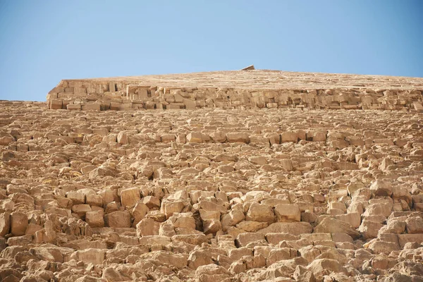 Pirâmide Khafre Também Conhecida Como Khafra Khefren Chephren Segunda Maior — Fotografia de Stock