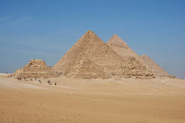 Πυραμίδα Της Γκίζας Συγκρότημα Που Ονομάζεται Επίσης Νεκρόπολη Της Γκίζας — Φωτογραφία Αρχείου