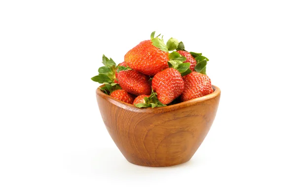 Schale mit Erdbeeren — Stockfoto